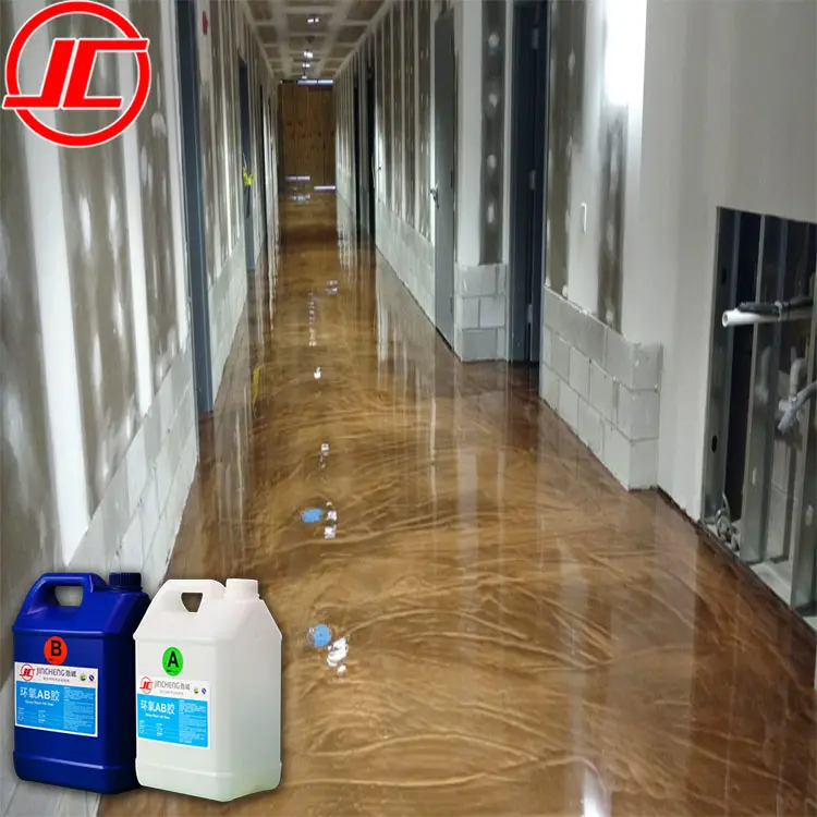 3d Badezimmer boden 2 Teile Epoxy Sealer 3d Epoxy Boden harz Epoxy Klarlack für Betonboden farbe Beschichtung