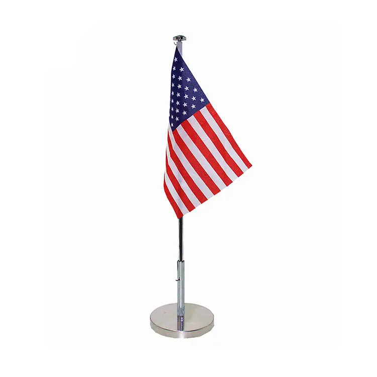 Huiyi Hot Sale Professional Lower Price Table flag Professional Manufacturer table flag with metal pole holder