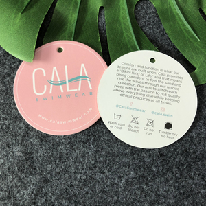 <strong>High</strong> <strong>Quality</strong> Round Gift Paper Hangtag Label Design Hang Tag Logo Printed,clothing Thick Matte Cardboard Hangtag with <strong>String</strong> - Product Image 1