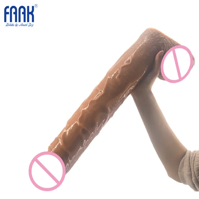 FAAK083-consolador realista gigante para hombres y mujeres, juguetes estimulantes para Gspot, consolador sexual enorme
