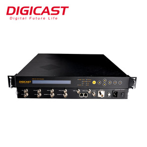 Modulador DVBT2 DTV, modulador de DVB-T2 terrestre para TV, BNC, 1PPS, salida de bucle de entrada, UDP, 10MHz, referencia, IPTV a DVB T