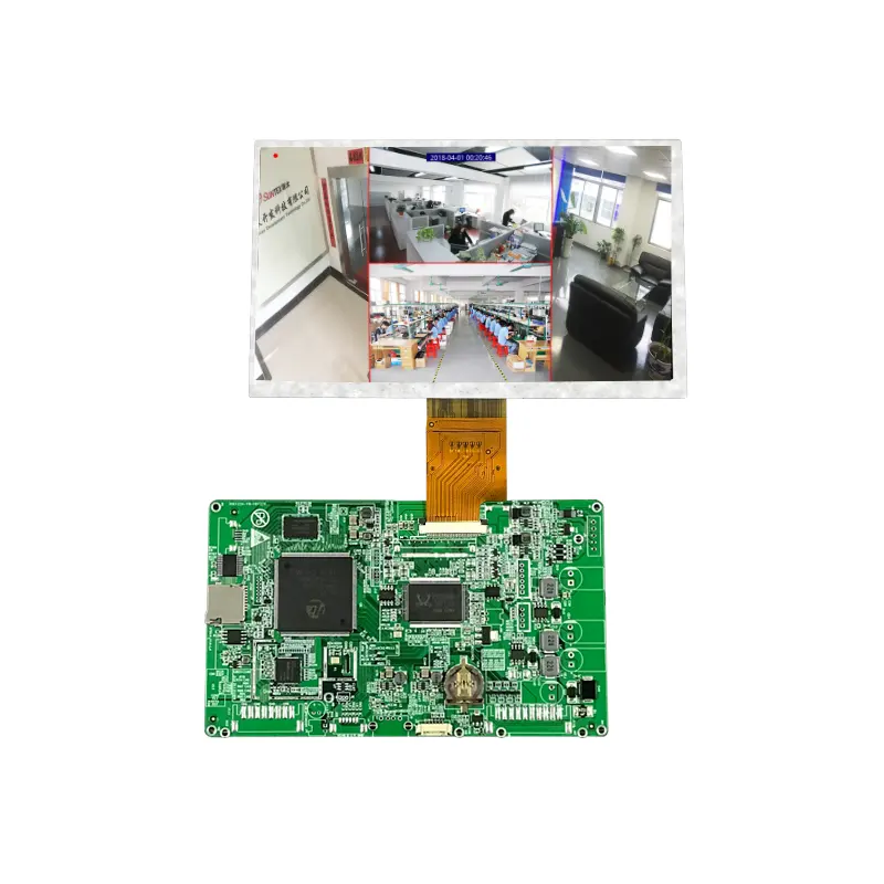 Shenzhen OEM H.264 CCTV Mobile Dvr 4 Saluran 7 Inci Monitor Lcd 1080P Motherboard Super Mini