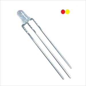 Diffused LED F3 3มม.รอบหัว Diffused Common Anode/แคโทดทั่วไป Bicolor สีแดงและสีเหลือง RY LED ไดโอด3Pins DIP Highlight - Product Image 1