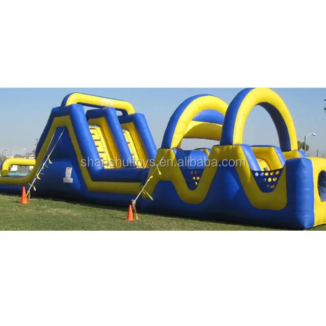 Course d'obstacle gonflable géant, accessoire de sport pour enfants, gobelet divers