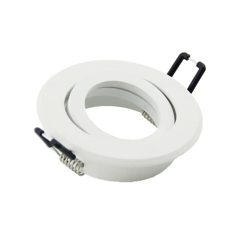 Foco LED de techo de aluminio blanco, piezas de montaje, anillo, GU10 MR16, a precio de fábrica