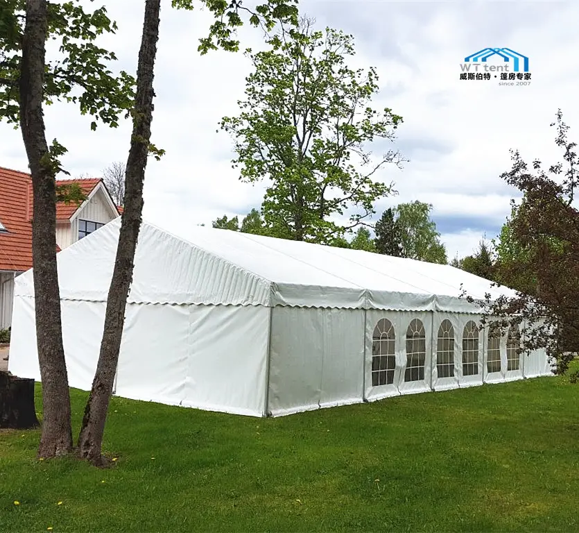خيمة للاجتماعات والحفلات الخارجية بقياس 10 م × 20 م