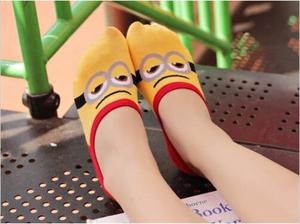 2017Hot Bán Chất Lượng Cao Mua Sắm Trực Tuyến Argyle Đồ Họa Minions Pattern Vớ - Product Image 6
