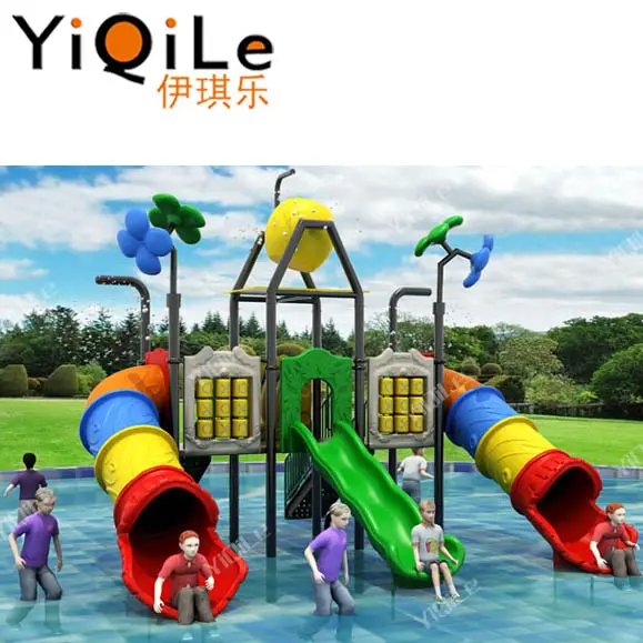 Tobogán acuático largo para niños, diseño de parque acuático, juegos de agua para niños