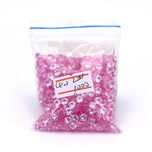 ทับทิมสังเคราะห์1000ชิ้น/แพ็ค2 # สีชมพูทับทิม1-3มม. ทำจากหินคอรันดัมแบบหลวม - Product Image 2