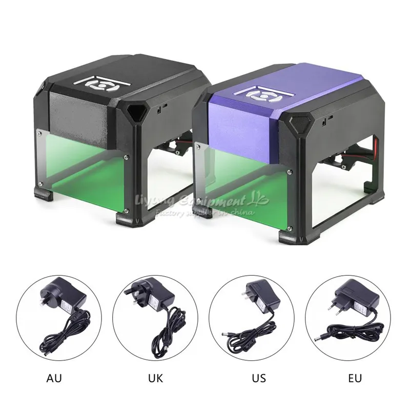 デスクトップDIYレーザーロゴマークプリンターカッターCNCレーザー彫刻機1.5w USB 80*80mm