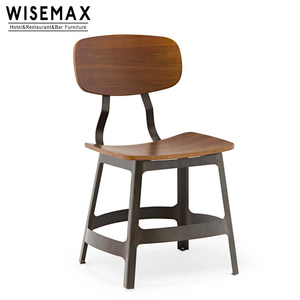 WISEMAX Modern Vintage Style Steel Bentwood <strong>Copine</strong> Chair Metal Sean Restaurant Plywood Dining Chair for Bar Cafe Use for Sale