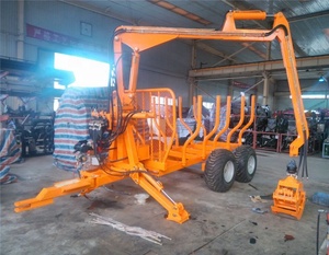 Wood Log Loader Traielr <strong>Timber</strong> Trailer Crane Equipments ZM5004