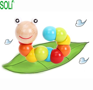Wooden Twisted Worm Animal <strong>Toy</strong>, Educational <strong>Toys</strong> Gift for Kids - Product Image 5