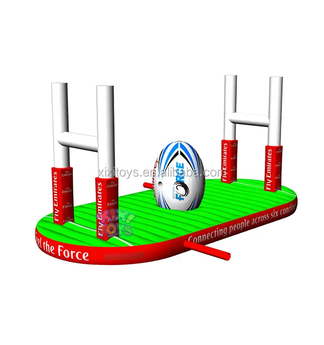 Уличные интерактивные спортивные игры, надувной мяч для регби/2 игрока, надувные спортивные игры bungee run