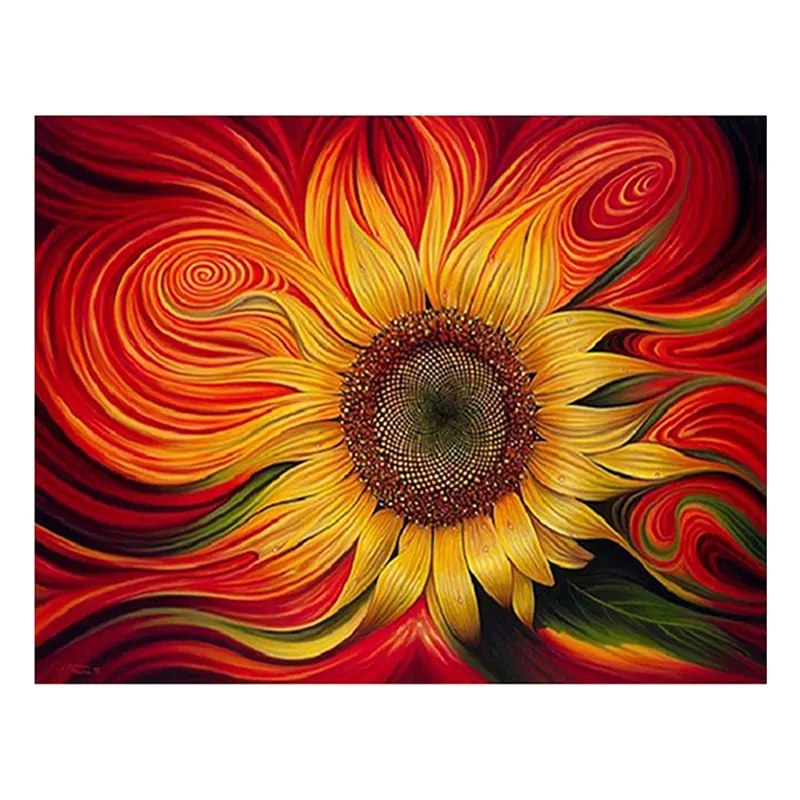 Trapano completo fai da te pittura diamante 5d girasole ab trapano diamante ricamo pittura astratta fiore arte decorazione della parete