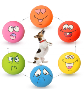 Son doğal yumuşak kauçuk lateks chewy dayanıklı <span class=keywords><strong>zanies</strong></span> gülen top gıcırtılı evcil köpek oyuncak - Product Image 1