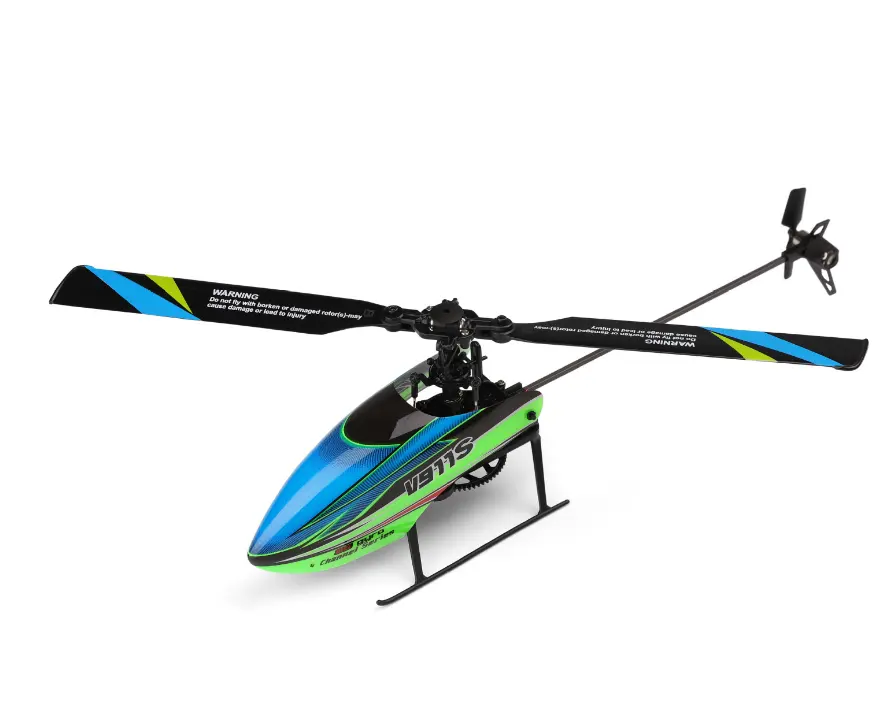 שדרוג גרסת WLtoys WL-V911-1 ג 'יירו mni 2.4G 4ch rc יחיד להב מסוק ירוק חלי wl צעצועי V911-1