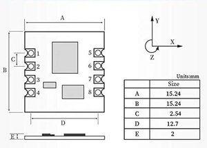 Módulo kalman para balanço de veículo, módulo de acelerômetro/giroscópio de 6 eixos mpu6050