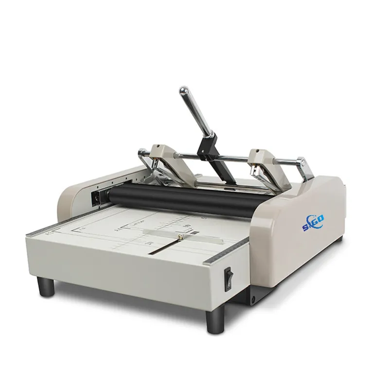 Sigo SG-ZY1Electric A3/A4 Dubbele Hoofden Boekje Binding En Vouwen Machine 2 In 1