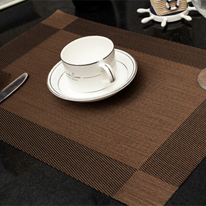 欧式 PVC 餐垫防水餐桌垫双色防滑耐热表垫 - Product Image 2