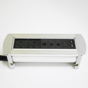 Motorisierte versteckte flip up drehen <span class=keywords><strong>desktop</strong></span>-buchse/Manuelle Flip Up <span class=keywords><strong>Desktop</strong></span> Verbindung Buchse Tabletop Buchse Hdmi