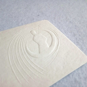 豪华定制印刷压花 500gsm 棉纸纸板名片 - Product Image 4