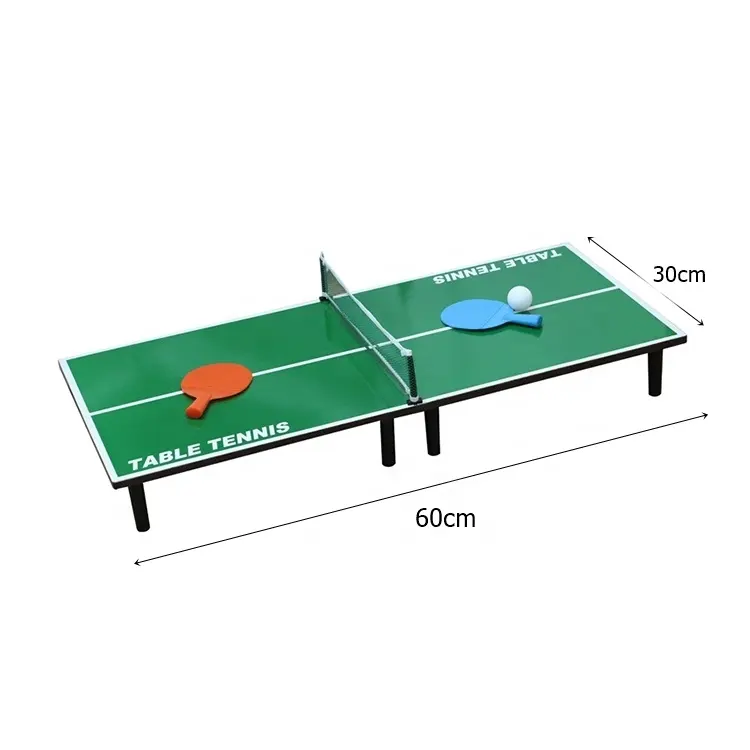 Bộ Đồ Chơi Thể Thao Trong Nhà Cho Trẻ Em, Bộ Bàn Chơi Bóng Bàn Mini Bằng Gỗ Di Động 60Cm