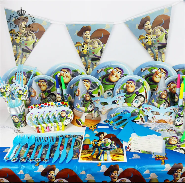 Toy Story Party Theme Birthday Set Kids Child Birthday Party Suppliers Decorations Evening Party Event Set