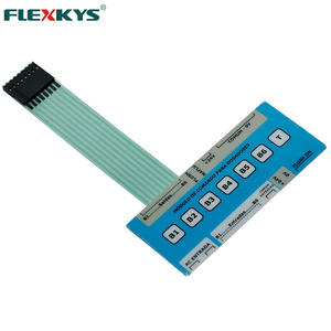 Custom Factory pulsante impermeabile di spinta matrix <span class=keywords><strong>led</strong></span> flessibile tastiera a membrana interruttore pannello