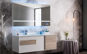 白色soso比索Lavello Classico Lusso Mobile <span class=keywords><strong>da</strong></span> Bagno浴室洗手盆浴室Led镜柜