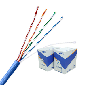 AXD Hot sale 4 pair utp 24awg <strong>CAT5E</strong>/ utp <strong>FTP</strong> SFTP cat 5e Cat.6 cable wtih CPR/ <strong>computer</strong> <strong>networking</strong> cable - Product Image 1