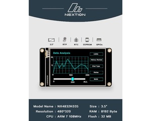 Nextion Enhanced NX4832K035 3,5 "HMI Smart USART UART Serial Touch TFT LCD-Anzeige feld Industrie-PCs Human Machine - Product Image 4