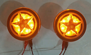 Beş Yıldız <span class=keywords><strong>12</strong></span> <span class=keywords><strong>V</strong></span> <span class=keywords><strong>LED</strong></span> Dönüş sinyal ışıkları 07-17 Jeep Wrangler