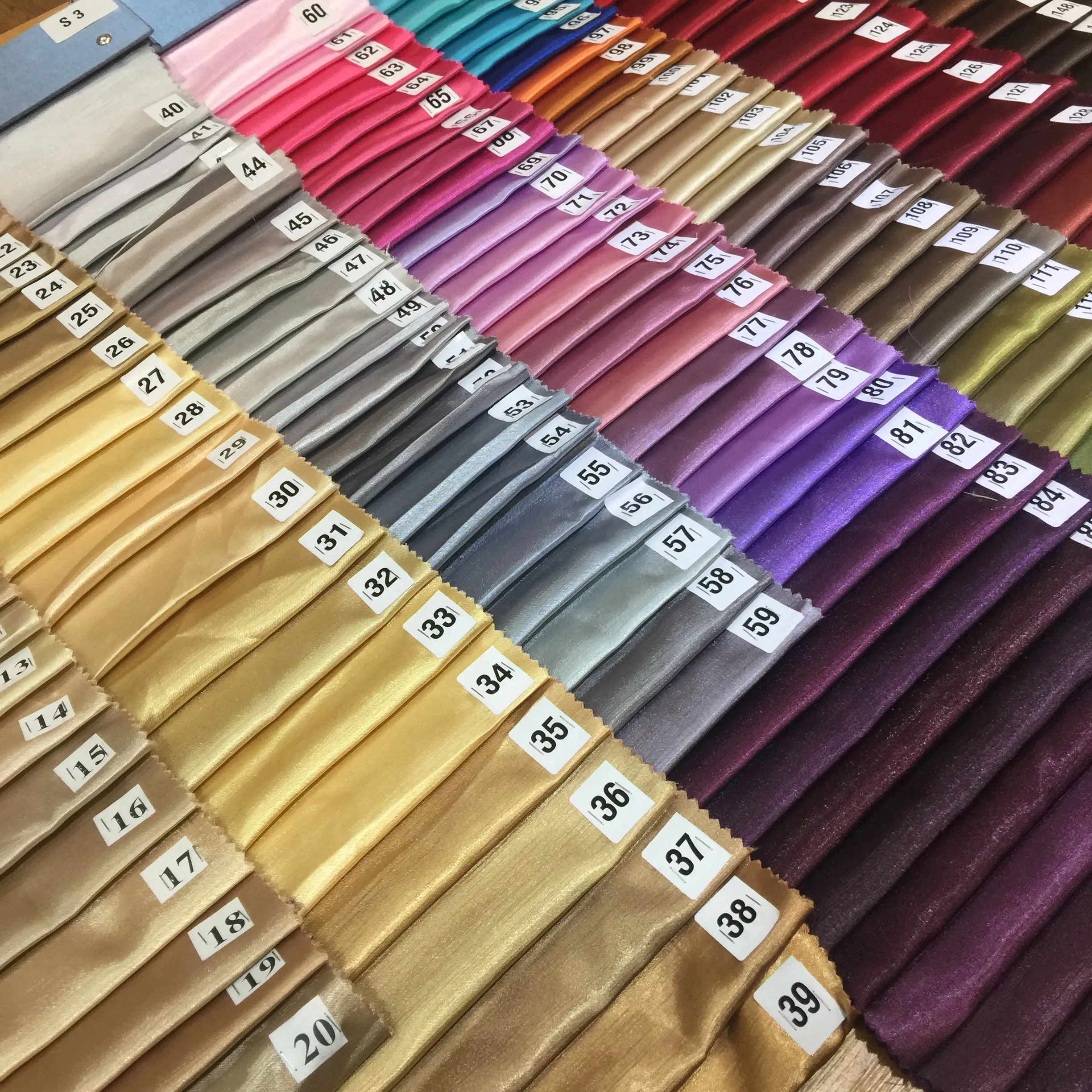 100% Polyester Taffeta Shantung Satin Slub Fabric taffeta fabrics for curtains