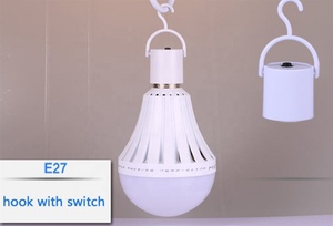 Powerful <strong>5W</strong> - 15W E27 AC85-265V Saving Energy <strong>LED</strong> Intelligent Rechargeable Emergency Light Bulb with Battery