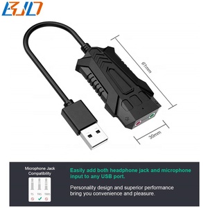 USB 2.0 esterno HD Audio scheda Audio adattatore con 3.5mm cuffie e microfono Jack per Computer portatile PS4 Raspberry Pi - Product Image 3