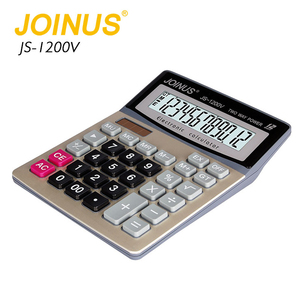 Günstige Joinus Business Schreibwaren Schule Büro Prozent Angepasst Logo Desktop Elektronische Solar 12 Ziffern Große Größe Rechner - Product Image 5