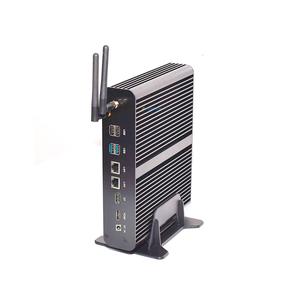 Dual LAN 2 Ethernet Fanless Mini PC Computer Core I7 I5 I3 12v Win10 Linux HTPC per uso industriale con noi & CN spine nuovi" - Product Image 1