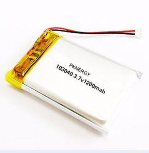 אלחוטי עכבר שימוש נטענת lipo הסוללה 3.7v 1200mah 103040