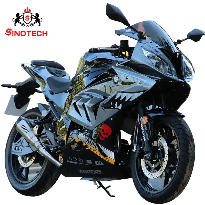 Yeni yarış motosiklet popüler yüksek kaliteli 200cc su soğutma çift silindirli motor