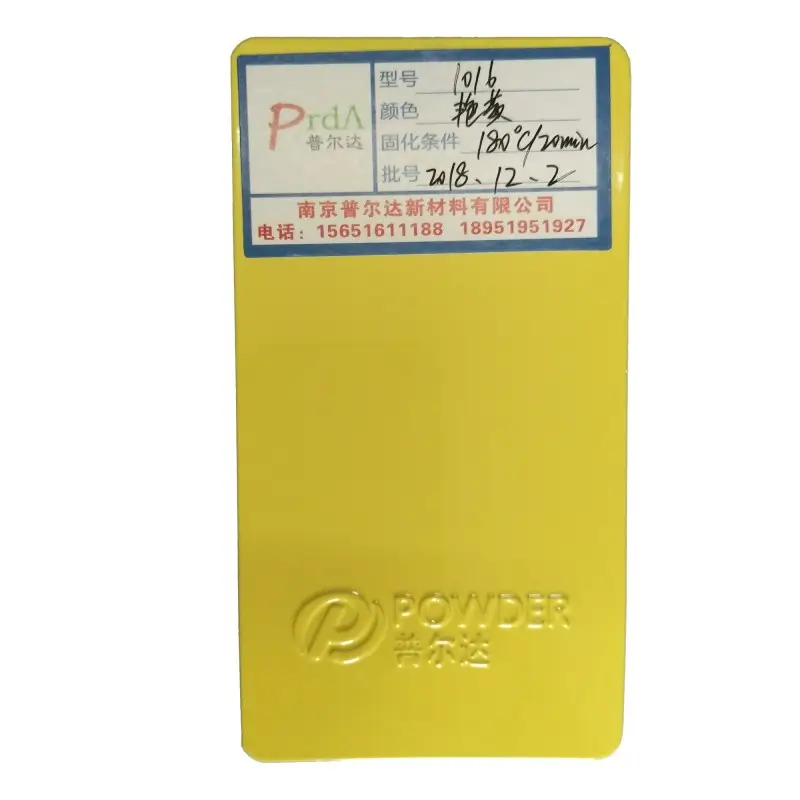 Pulvérisation électrostatique Ral 1016 Jaune Couleur Extérieur revêtement de poudre de Peinture