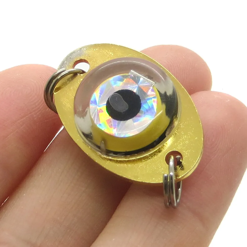 3センチメートル3.8グラムSuper Mini 150 Hours LED Deep Drop 1000M Underwater Eye Shape Fishing Lure Light