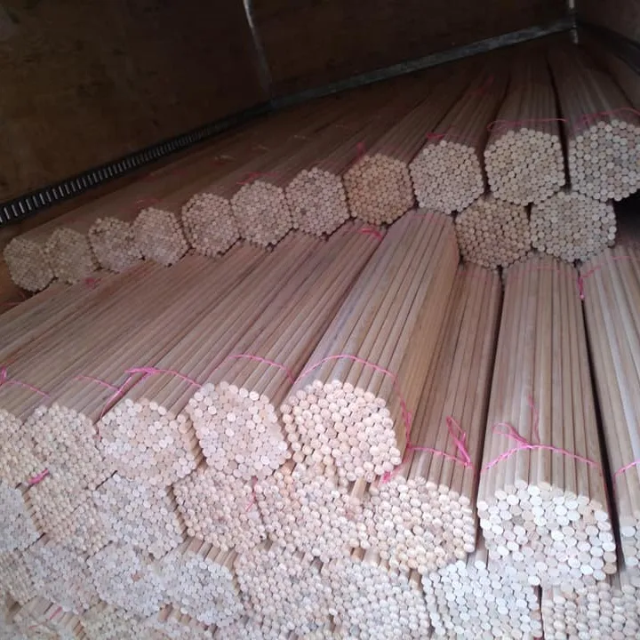 Mango de escoba de madera Mango de fregona Fabricantes Proveedor al por mayor Impor de China Limpieza de interiores de eucalipto de madera natural