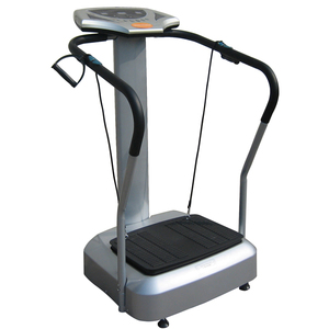 Massageador corporal com placa de vibração louca, máquina fitness com fio manual e função manual de corda