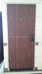 ประตูเหล็กความปลอดภัยของอิสราเอลสีวอลนัทพร้อมล็อคหลายตัว - Product Image 6