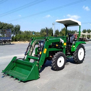 Backehoe carregador de extremidade frontal 4wd 35hp 4 em 1, trator de balde