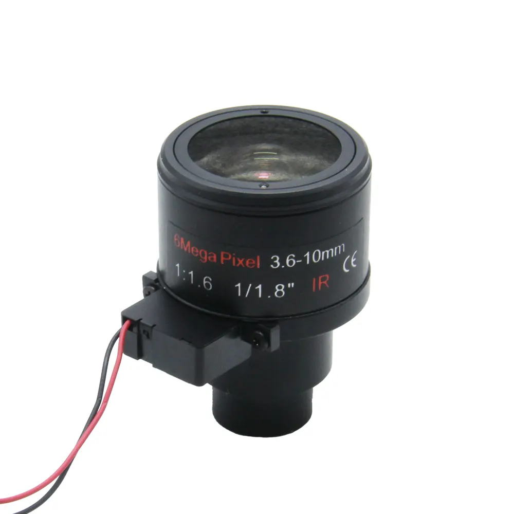 3.6-10Mm 1/1.8 "6MP Handmatige Focus Cctv Lens Voor Camera