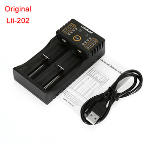 LiitoKala Lii-202具有移动电源功能的lii 202 USB智能充电器，用于镍氢锂18650 26650 18350 14500电池