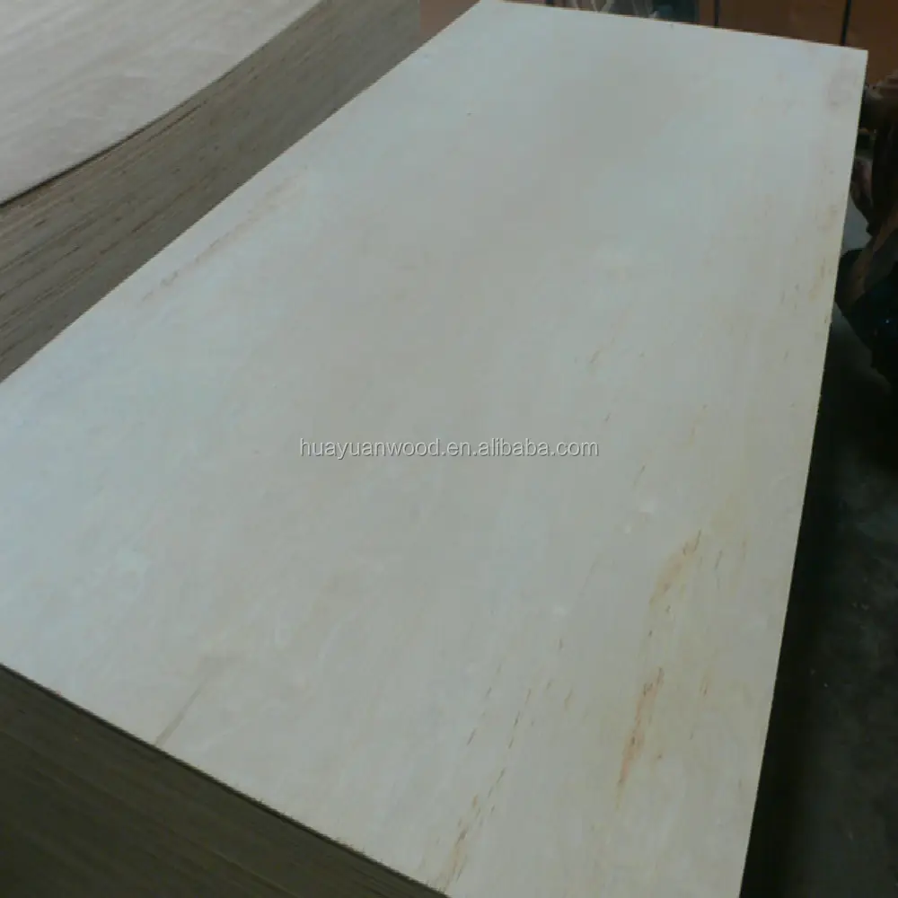 Madera contrachapada de abedul para embalaje de palés, prensado en caliente de una sola vez, grado C/D, 5,2mm, 18mm, E1, E2, MR, 1220x2440mm