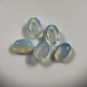 6x8mm סינטטי מונסטון סגלגל צורת זכוכית חן קרושון